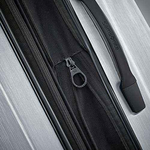 Image of Samsonite Centric 2 Hardside Expandable Luggage with Spinner Wheels, Silver, Checked-Medium 24-Inch