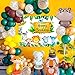 Palloncini Animali Giungla,Animale Compleanno Festa Decorazioni,Festoni Compleanno Bambino Giungla Party Poster Banner di Animali e Palloncini Cake Topper per Ragazzi Bimba Compleanno Baby Shower