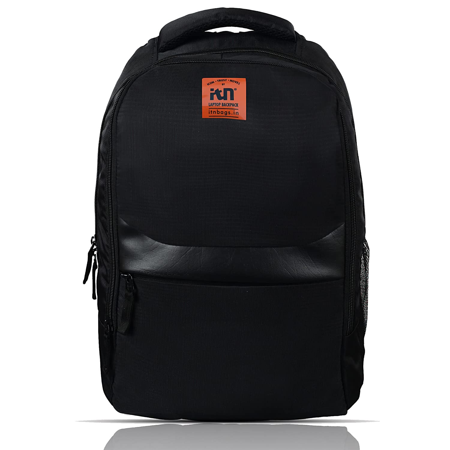 ITN33 Ltrs Black (15 Inch) Laptop Backpack/Bag for Men and Women with 2 compartments Black Orange (ITN14OR)