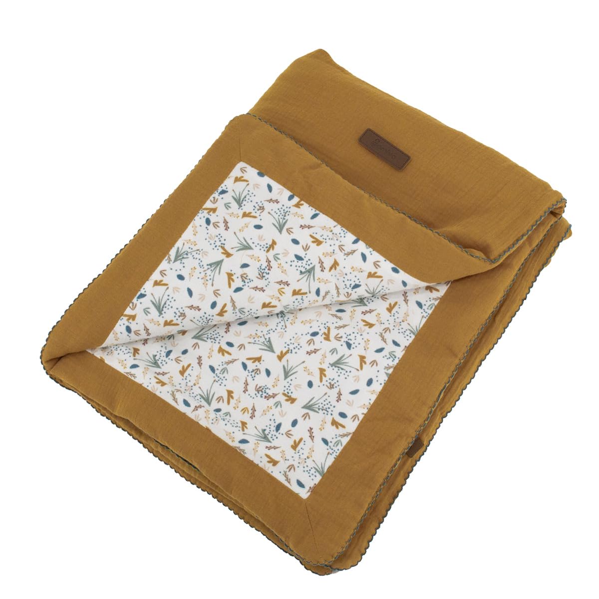 Domiva - DOUBLE SIDED BLANKET 75 x 100 cm CARAMEL ON THE WATER