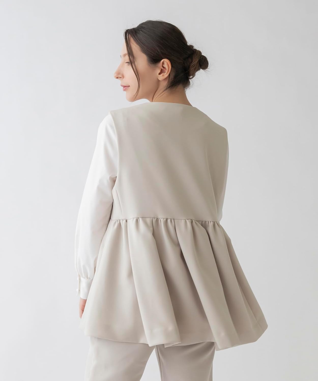 Amazon | 【SONO NAVY】-MumMum ダブルクロス セットアップ- ギャザー