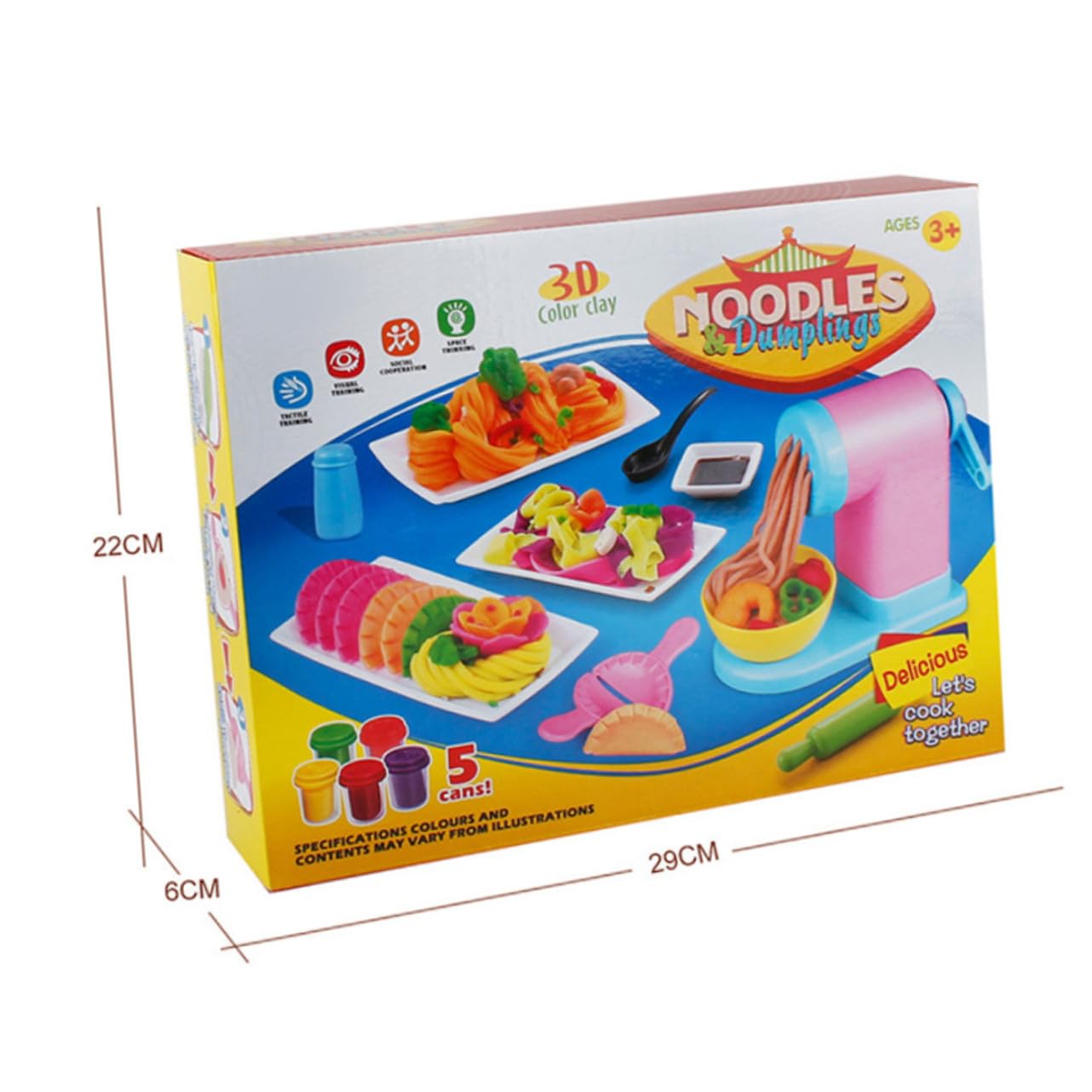 Máquina de Fideos de Plastilina 3d de Plástico, 1 Juego | Moldes de Modelado para Hacer Formas Variadas, Apto para Aulas y Aprendizaje Temprano