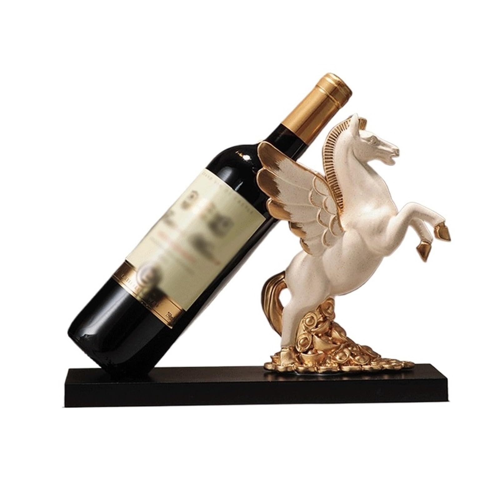 Porte-Bouteilles Support de casier à vin en Forme Cheval for Bar Cuisine l'intérieur l'armoire Décoration