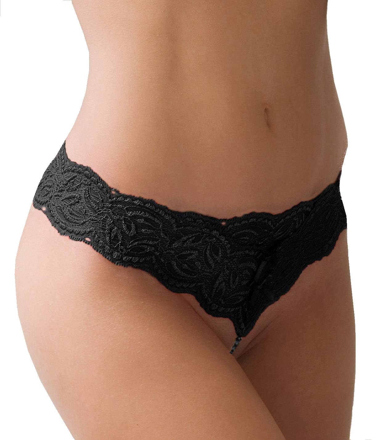 Bracli Paris Ebony Night Pearl Thong EBONY1 Black, M