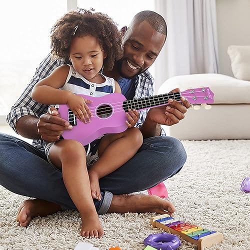 Miniatura 5 de Strong Wind Ukelele soprano - Ukelele de instrumentos musicales con cuerdas para principiantes adultos, ukelele de tilo de 21 pulgadas con bolsa de