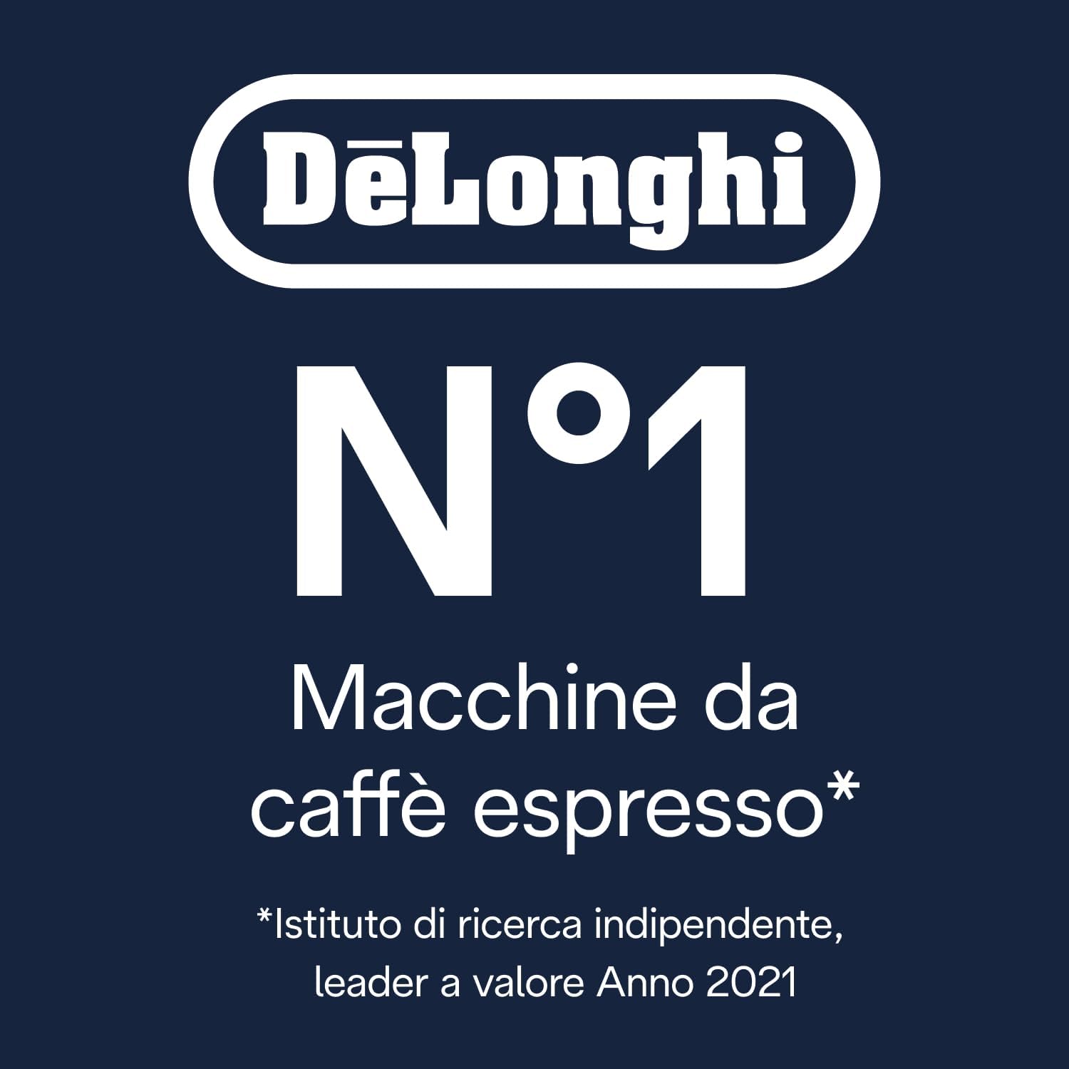 DeLonghi Eletta Evo ECAM 46.860.B macchina da caffè automatica, con sistema lattecrema, cappuccino ed espresso premendo un pulsante, display LCD e tasti sensori, 2 litri, colore nero           [Classe di efficienza energetica A]