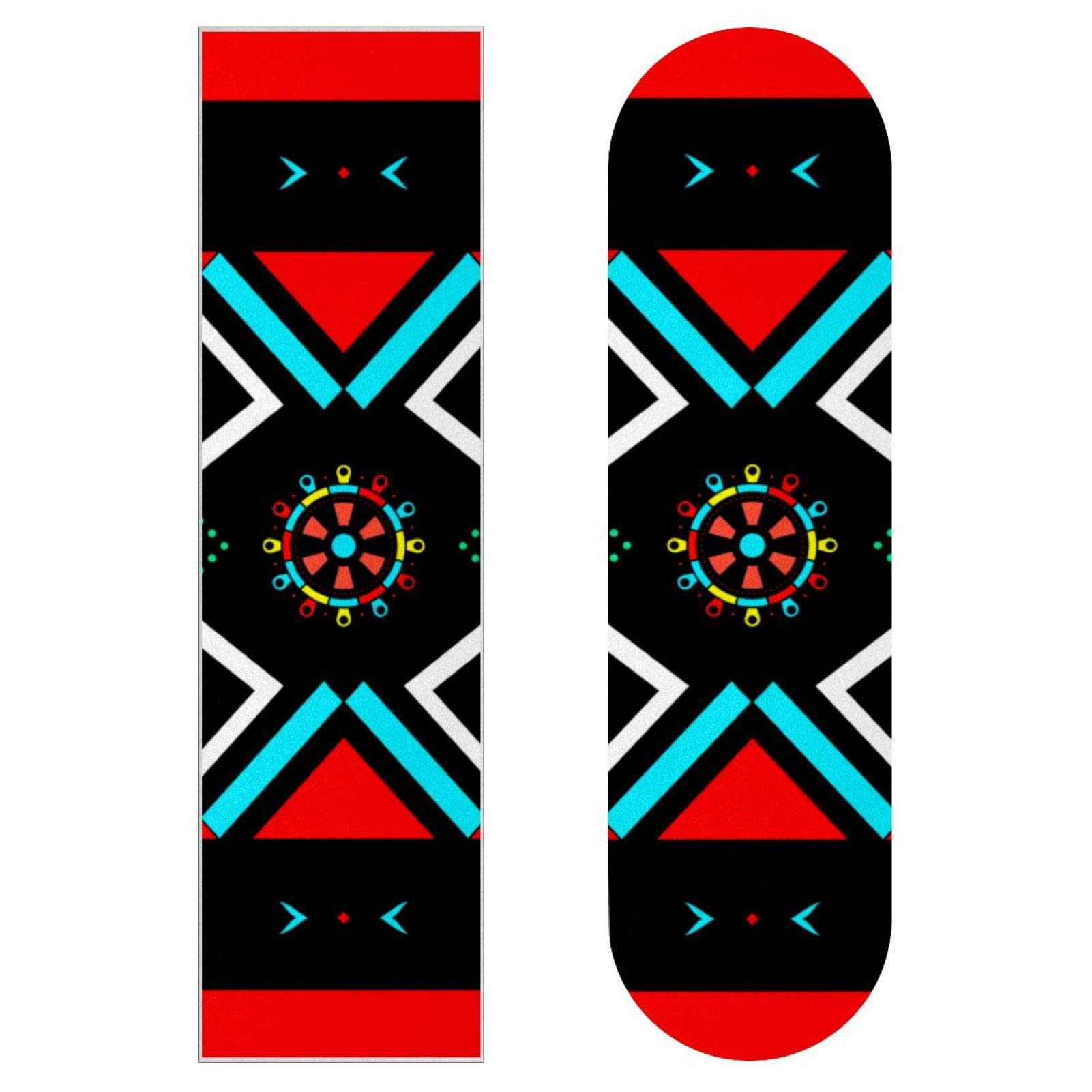 Boho Bohemia Skateboard-Griptape, Schleifpapier, Longboard, Aufkleber, Scooter, Deck, Sandpapier, 2 Stück