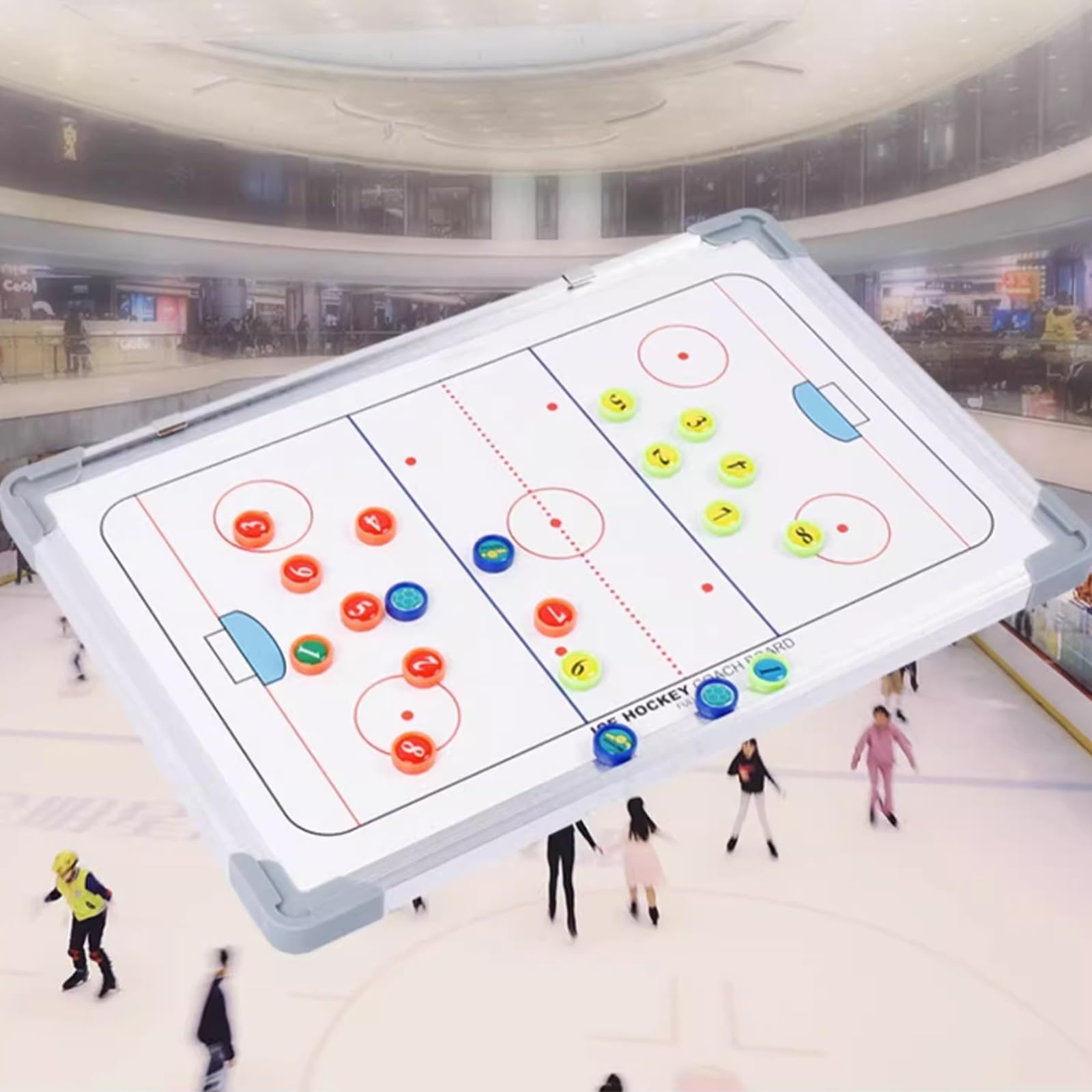 Lavagna Tattica per Hockey Su Ghiaccio, Lavagna Magnetica per Allenatori | Materiale Resistente, Design Appendibile, per Allenamento e Insegnamento