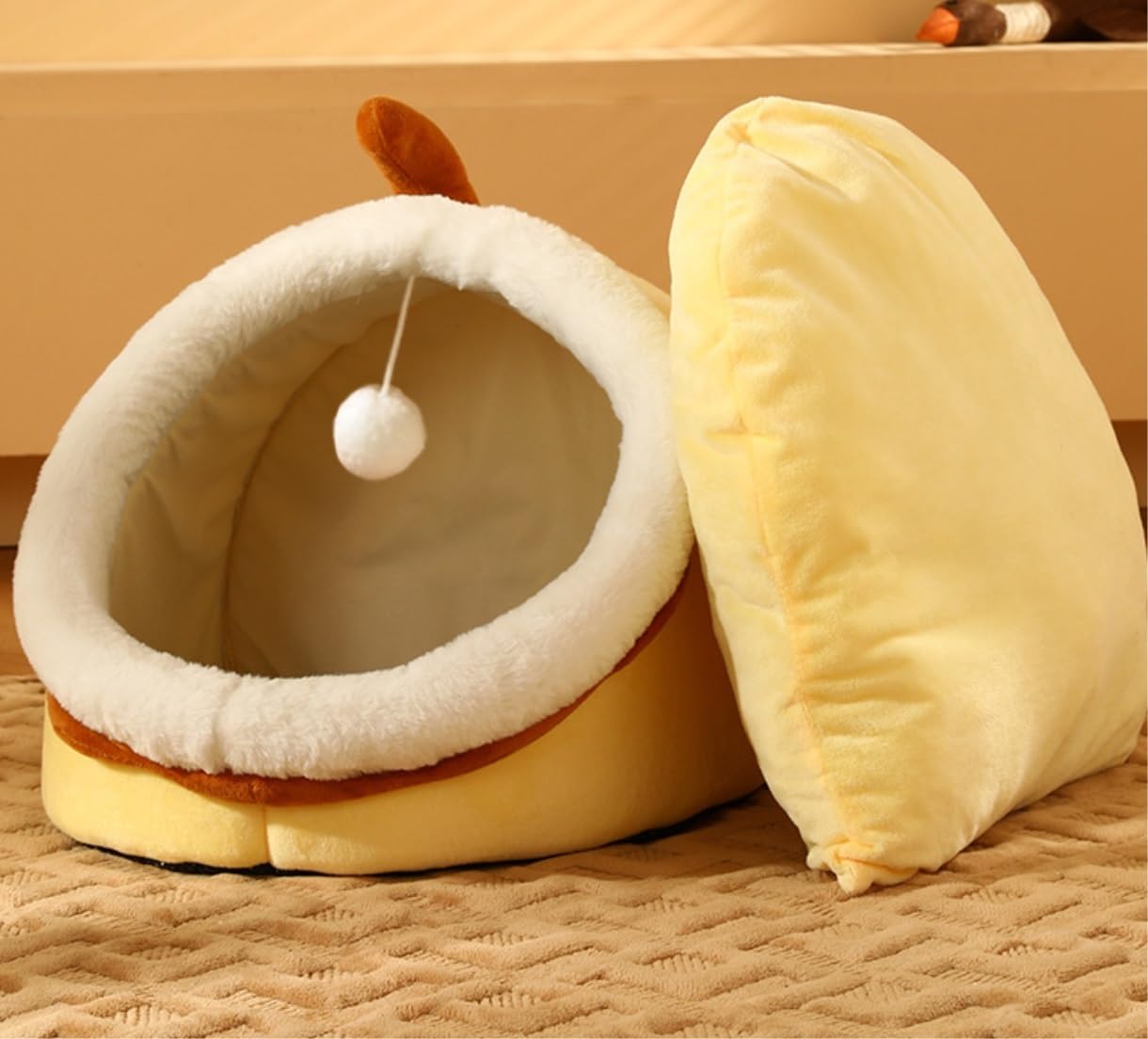 Cuccia gatto Calda Cuccia per gatti Cuccia per gatti Cuccia per gatti Cuccia per gatti Cuccia per gatti semichiusa con rimovibile Cuccia cane Morbida (Color : D, Size : 30 * 30 * 30cm)
