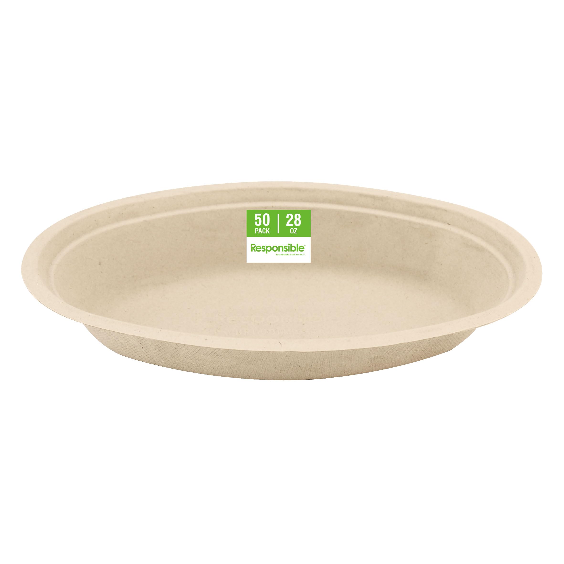 Responsible Products 28 oz (50 Count) / Brown / 28.0 fluid_ounces Bowl Sets