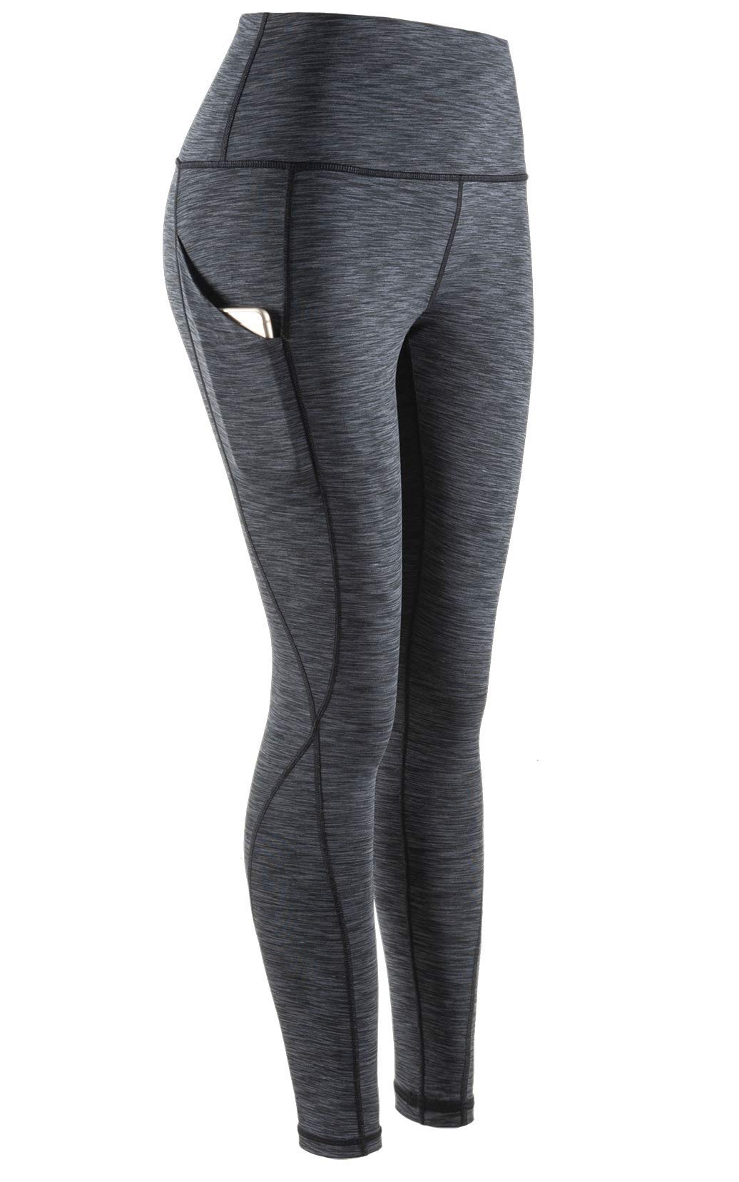 Women's Yoga pants with Pockets, High Waist Tummy Control Workout Running Yoga Leggings for Women XL