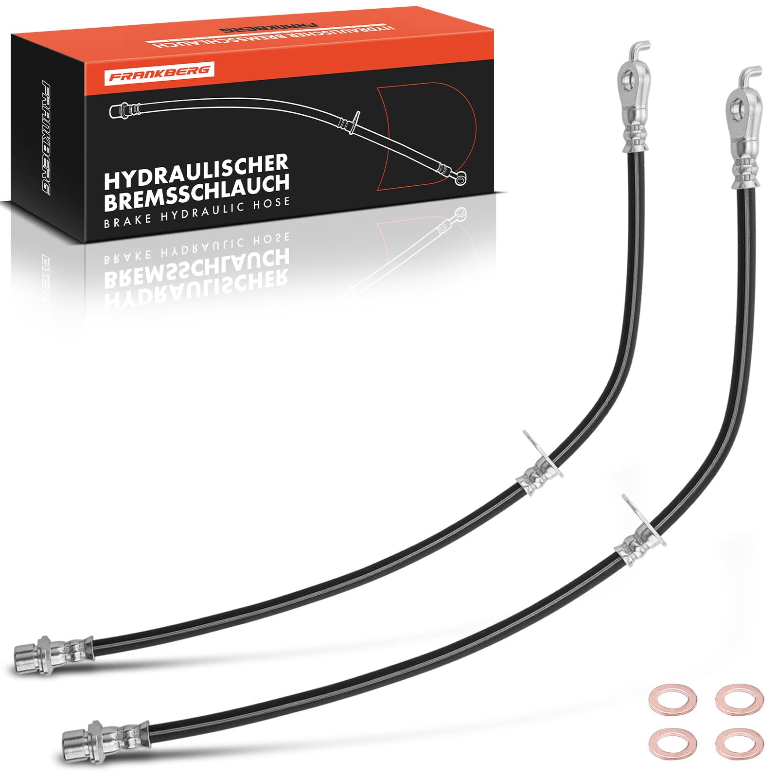 Frankberg 2x Tubi Freno Compatibile con Yar.i.s P9 Yar.i.s Verso P2 Yar.i.s P1 Replace# 9094702D77,2201558