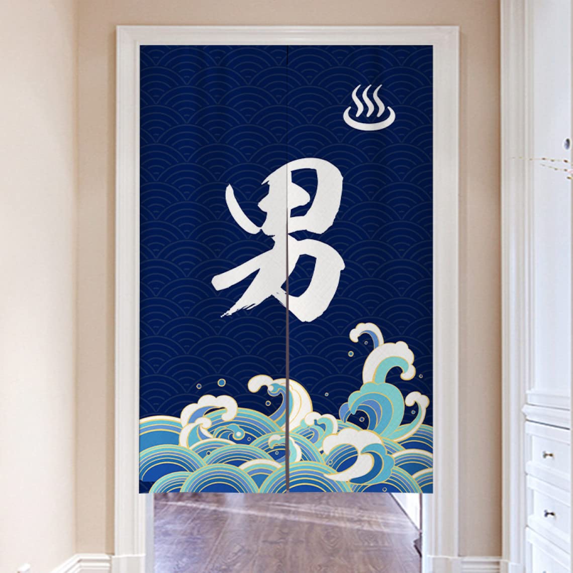 Amazon｜CFGZC のれん おしゃれ 幅100 暖簾 間仕切り 無地 厚手 綿麻