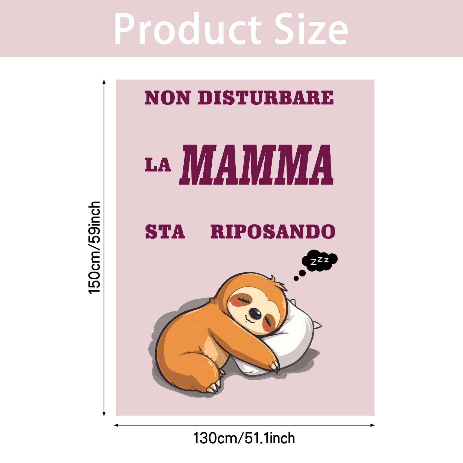 Coperta Festa della Mamma, Creativo Fantasia Stampata Coperta, Idea Regalo Donne, Regalo per Festa della Mamma, Compleanno, Capodanno, Natale (Rosa) - 3