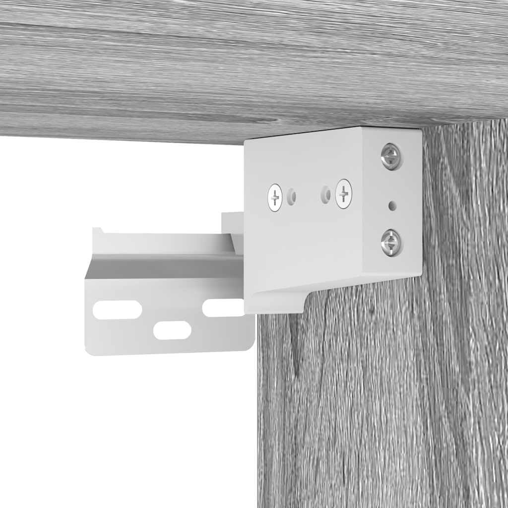 Scarpiera da Ingresso Grigio Sonoma 100x35x38 cm