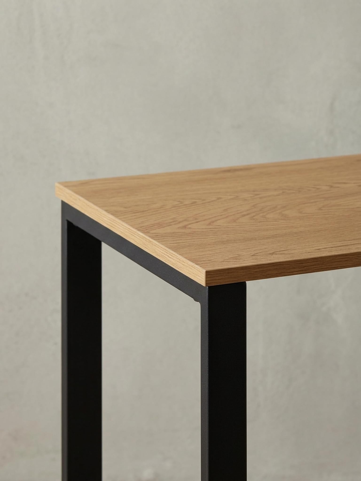 Schreibtisch Eiche-Dekor/Schwarz 120x60x76 cm Design Computertisch