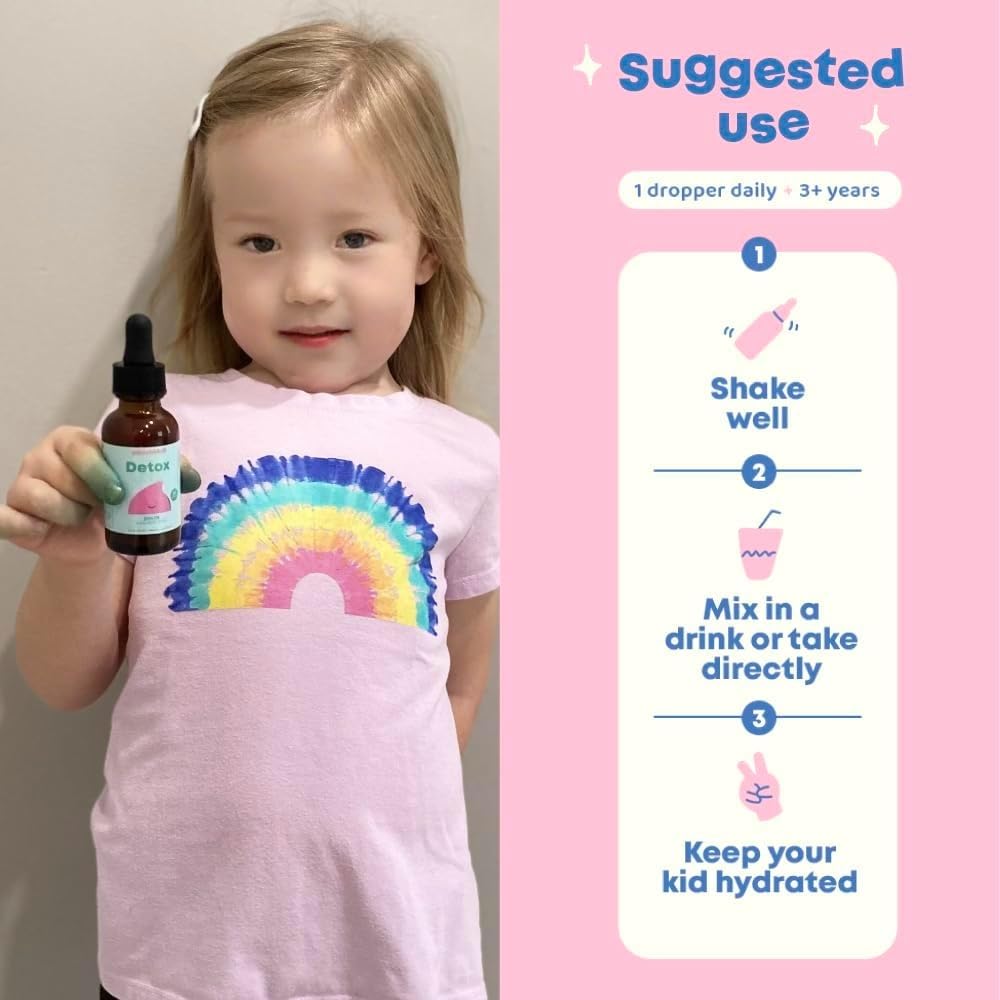Gotas de zeolita para niños, desintoxicación suave y metabolismo energético