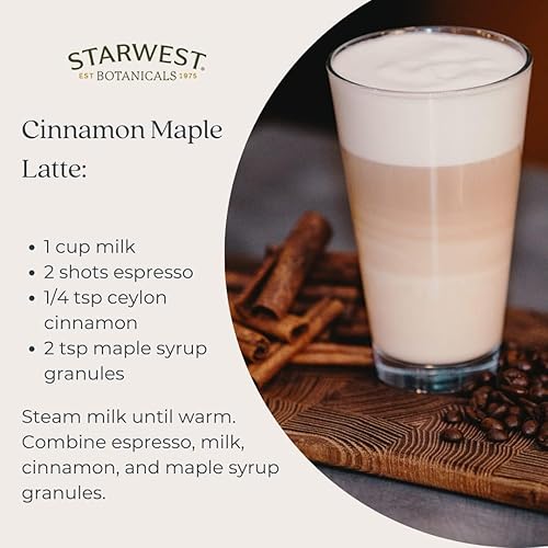 Miniatura 4 de Starwest Botanicals Canela orgánica de Ceilán en polvo, 2 libras  Canela verdadera recién molida