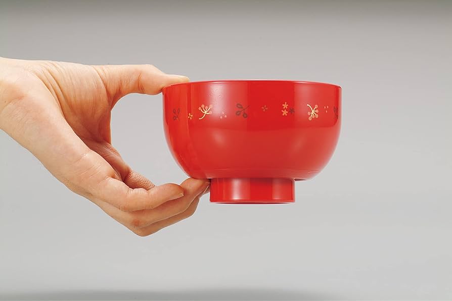 Amazon.co.jp: たつみや お椀 フィット亀甲椀 大(460ml) 根来