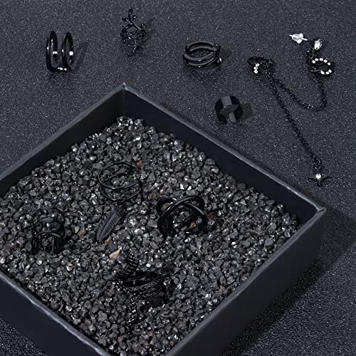 Jstyle Ear Cuff Earrings for Women Cuff Chain Earring Clip On Helix Cartilage Wrap Cuff Earring Non Pierced Adjustable2