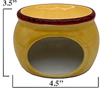 Vista 3 de ACK Tuscany Sonoma - Soporte para esponja de cerámica pintada a mano para fregadero de cocina, decoración de cocina