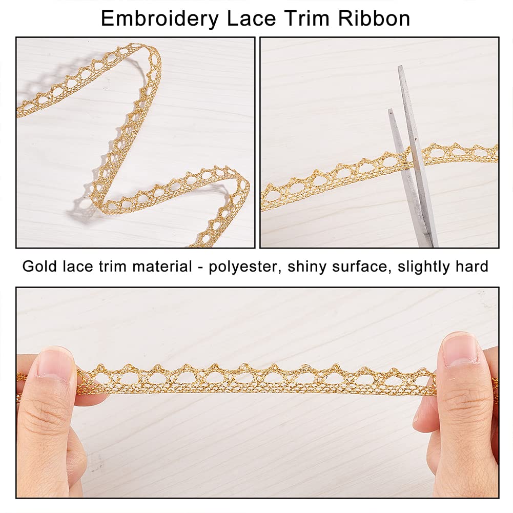 Nastro In Organza Con Bordo In Pizzo Colorato Con Rose, Larghezza 2 Cm, Larghezza 2 Cm