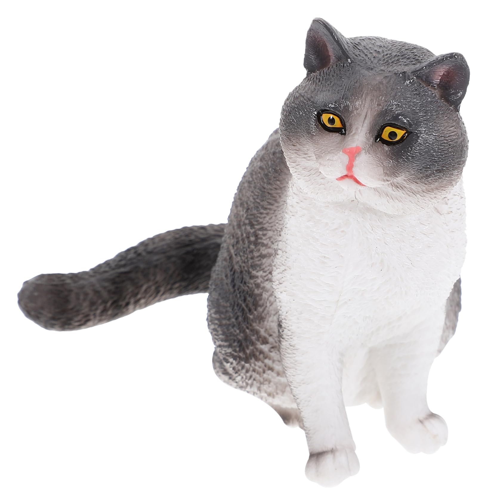 BESPORTBLE 3pezzi Statua Decorativa Di Gatto Plastica Scultura Elegante Per Giardino Cortile e Patio Statuetta Simpatica Per Decorare Spazi Esterni e Interni Per Giardino Prato e Libreria