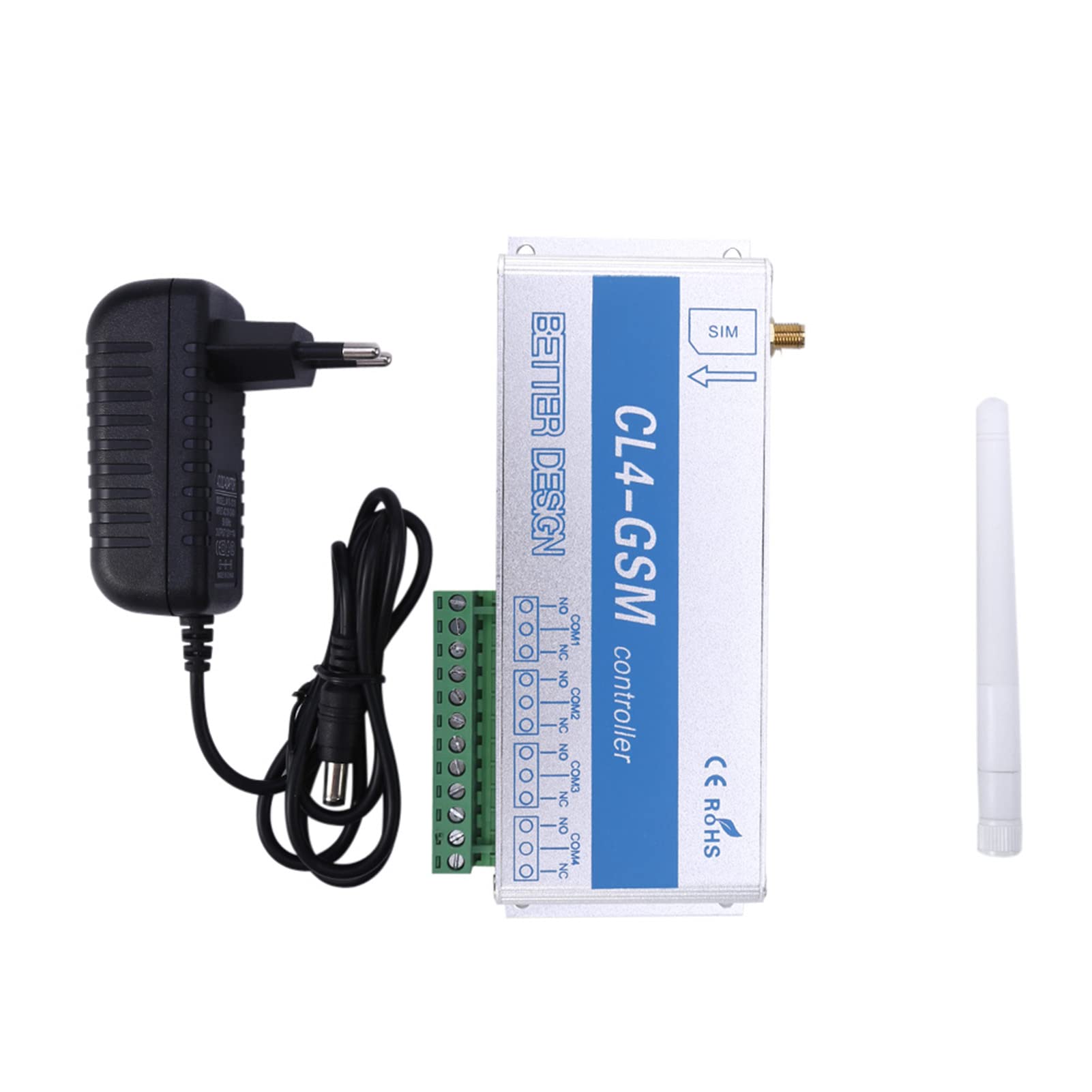 Control Remoto Inalámbrico gsm SMS Llamada Seguridad Hogar Interruptor Electrodomésticos Control Remoto Inteligente CL1-GSM Mano Cabezal EU Plug