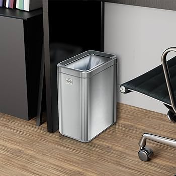 Amazon.com: CLOROX Slim Open Trash Can - 2.6 Gallon (10
