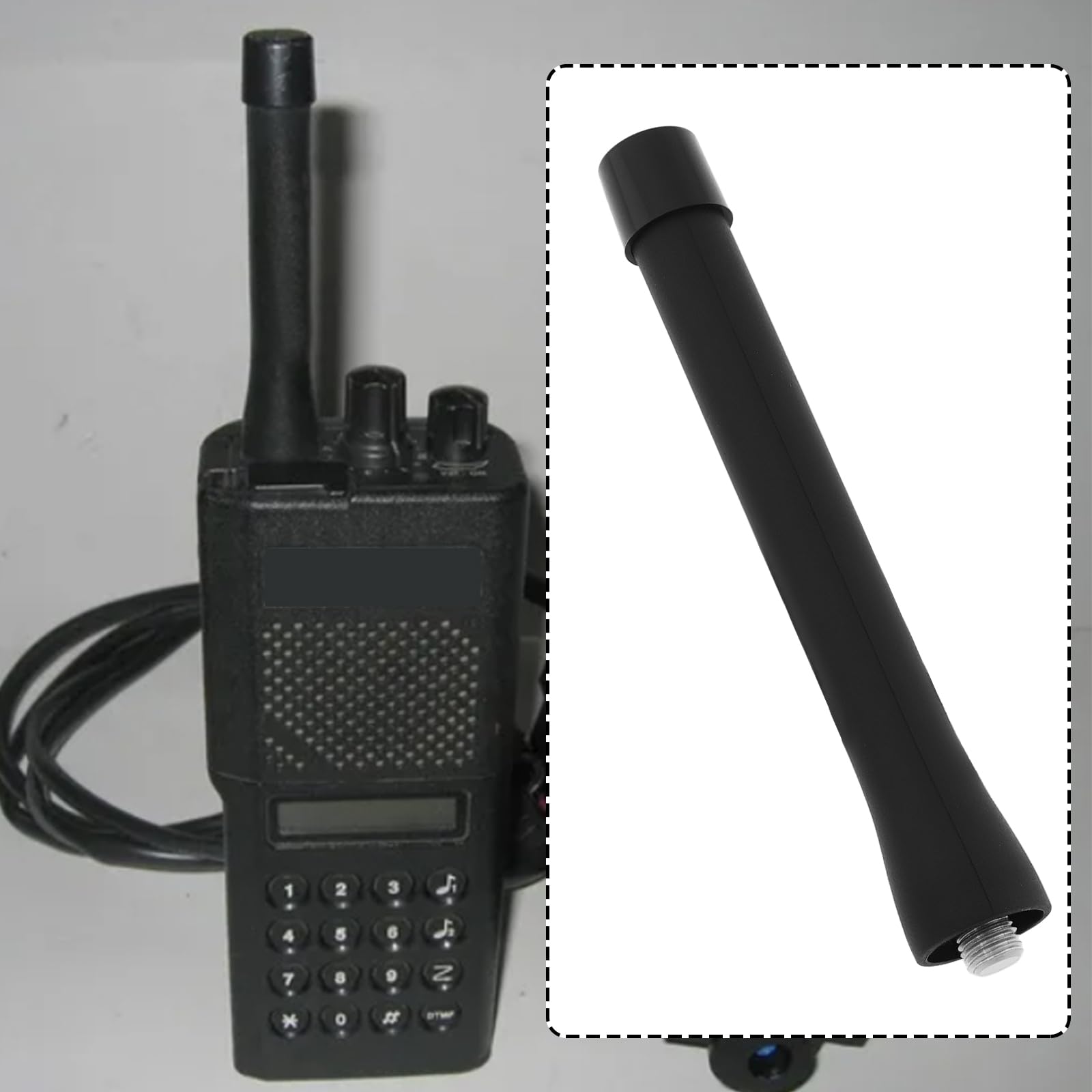 Lot de 2 Antennes UHF Compatibles avec Les Talkies-Walkies Motorola GP300 GP320 GP330 GP340 GP344 GP350