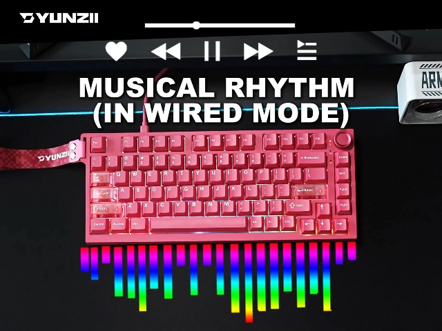 Amazon.com: YUNZII RT75 PRO Wireless Gaming Keyboard,Hall Effect