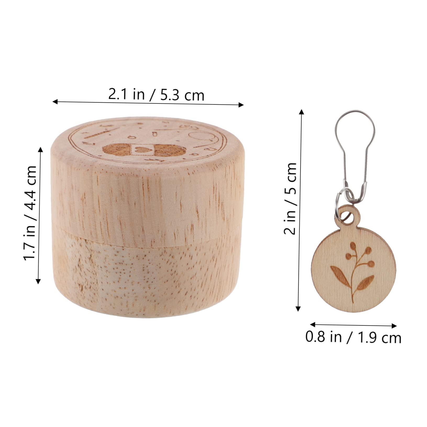 3juegos Marcadores De Tejer De Madera Marcadores Redondos Para Ganchillo Caja De Almacenamiento Incluida Accesorios De Costura Para Principiantes y Expertos