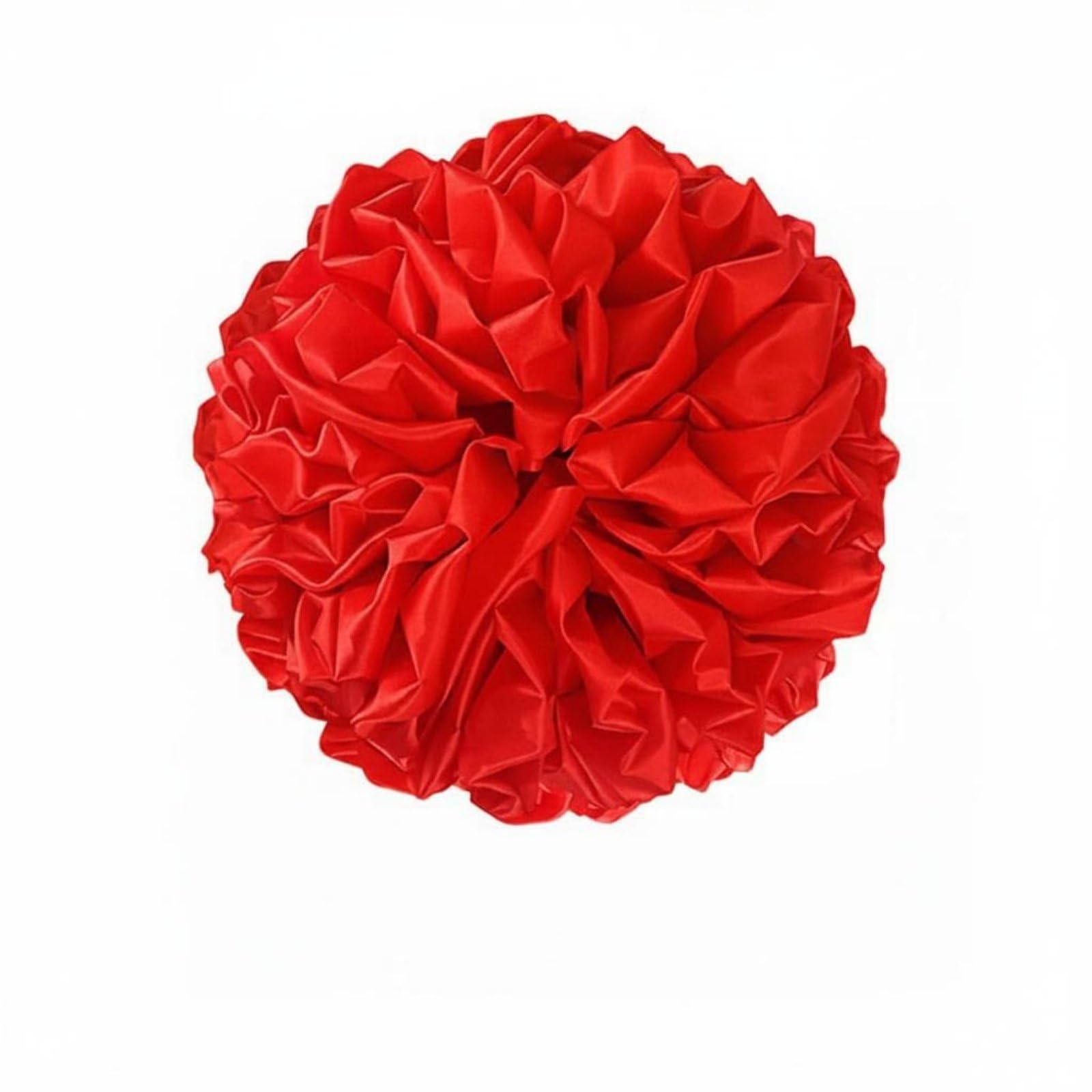 rockible Bola Ceremonial de Tela Guirnalda de Boda Adorno Puerta Cinta Festiva Colgante Flor de Tela Mejora Instantánea del Ambiente Adecuada para Fachadas Comunidades Familiares y Reuniones, 80 Cm