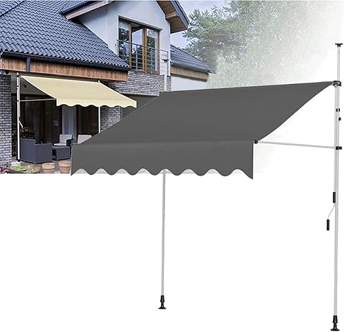 Toldo retráctil para patio al aire libre, toldo retráctil manual, toldo para patio al aire libre, toldos de cubierta con manivela manual, altura