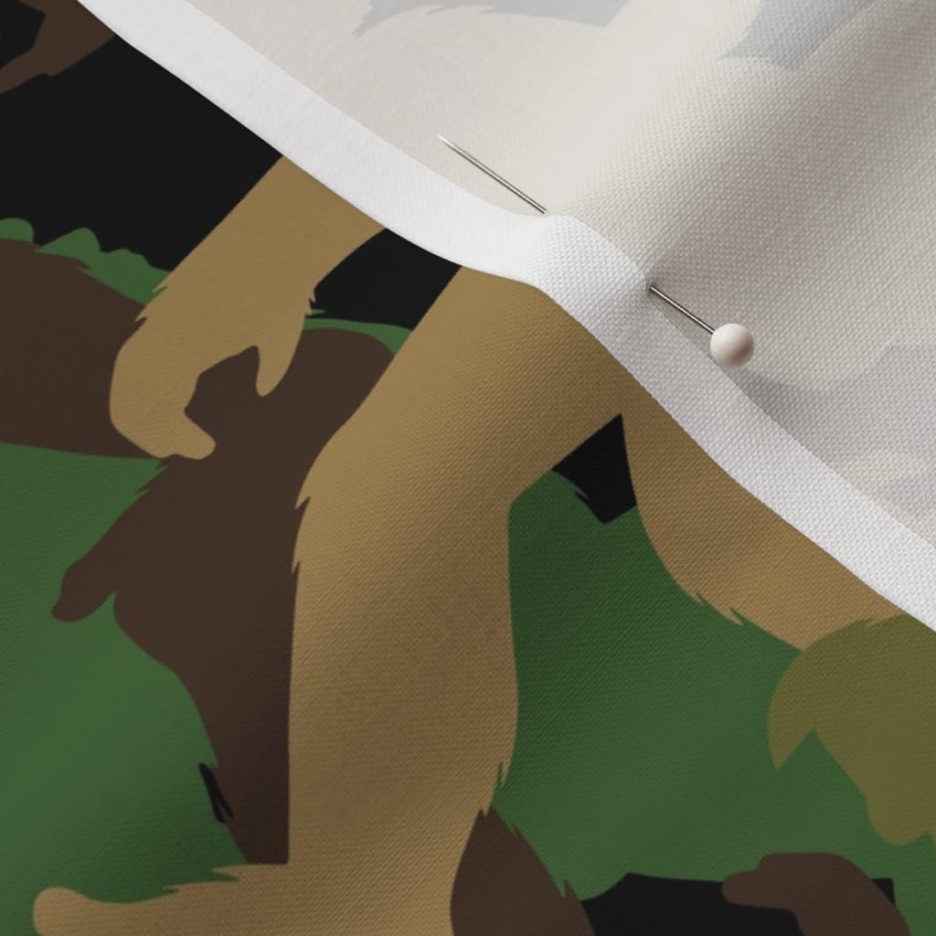 Spoonflower Fabric - Bigfoot Camouflage Large Camo Sasquatch Big Printed on Petal Signature Cotton Fabric by The Yard - Sewing Quilting Apparel Crafts Decor