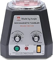 Vista 4 de RustyVioum KT-100 - Mini vaso magnético de 110 V, 60 Hz, pulidor de joyas con control de 4 velocidades, vaso de joyería para metales ligeros