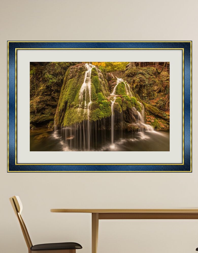 JVERF - JZZH26882 Romania Waterfalls Bigar Waterfall Crag Moss| Self-Adhesive Painting | Frameless