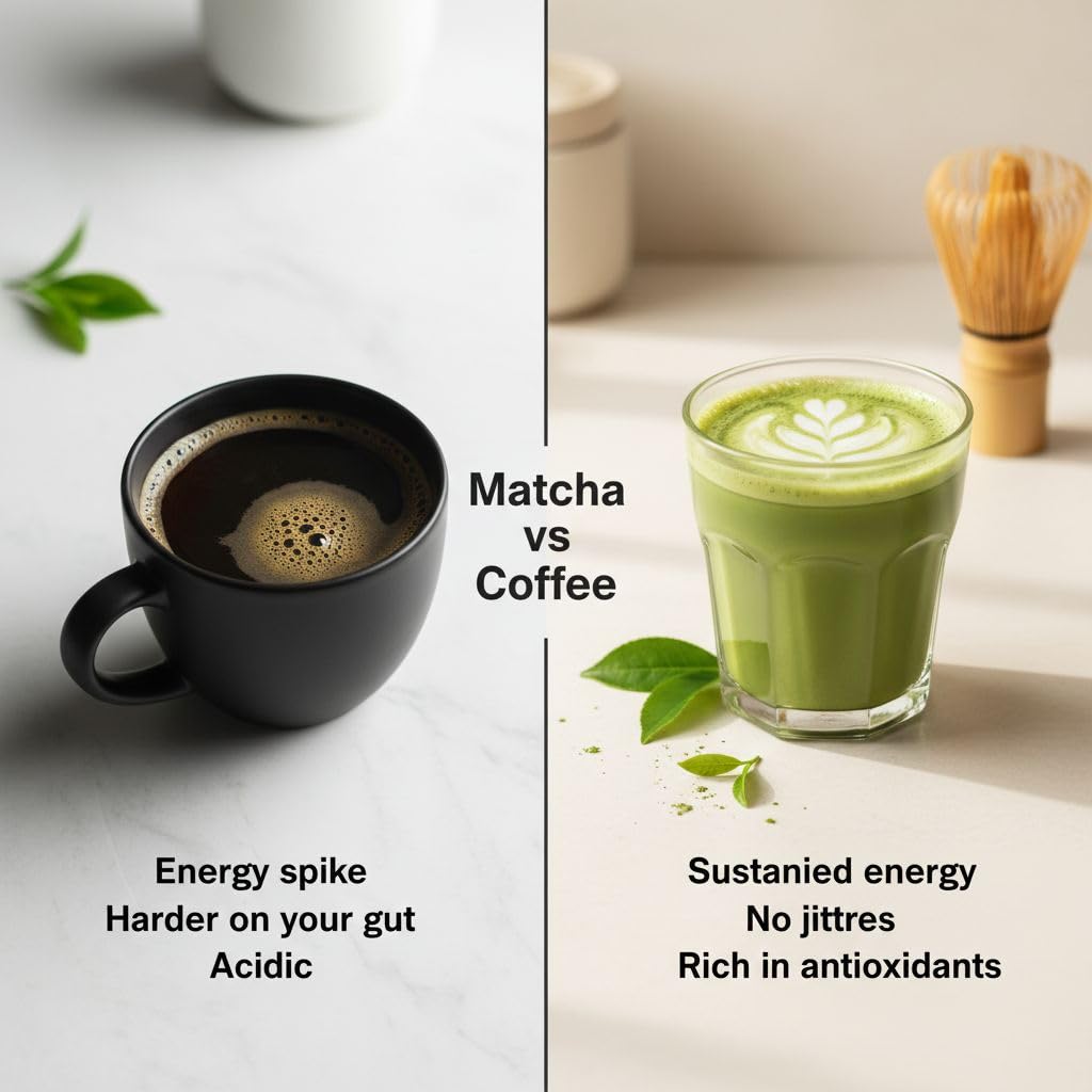 Allreasons Matcha Latte Classic | Veganes Matcha Pulver mit Kokosblütenzucker | Gentechnikfrei | Natürlich | Pflanzlich (10 × 100 g)