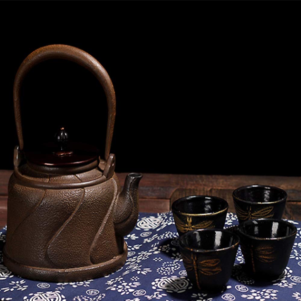 Żeliwna herbata czajnik żelazny Kettle 1300 ml producent herbaty japoński czajniczka, domowy piec herbaty, za pomocą Technologii DEWAXING TEAPOTS