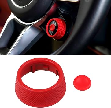 Steering Wheel Driving Mode knob Decorative Cover Compatible with Porsche Cayenne 2017-2023 Panamera 2017-2020 Macan 2017-2021 718 2016-2023 911 2017-2019 ForPorsche 9Y0 971.1 95B.1 982 991.2