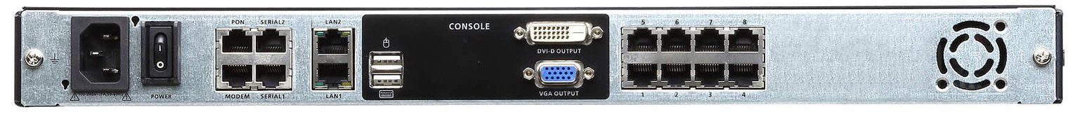 Aten 8PORT 19 LCD IP CAT5 KVM 1