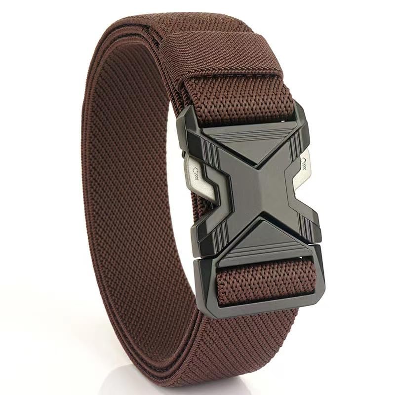 Tactical Nylon Belt with X-Design Automatic Buckle, Military Style Waist Belt, 3 Colors4