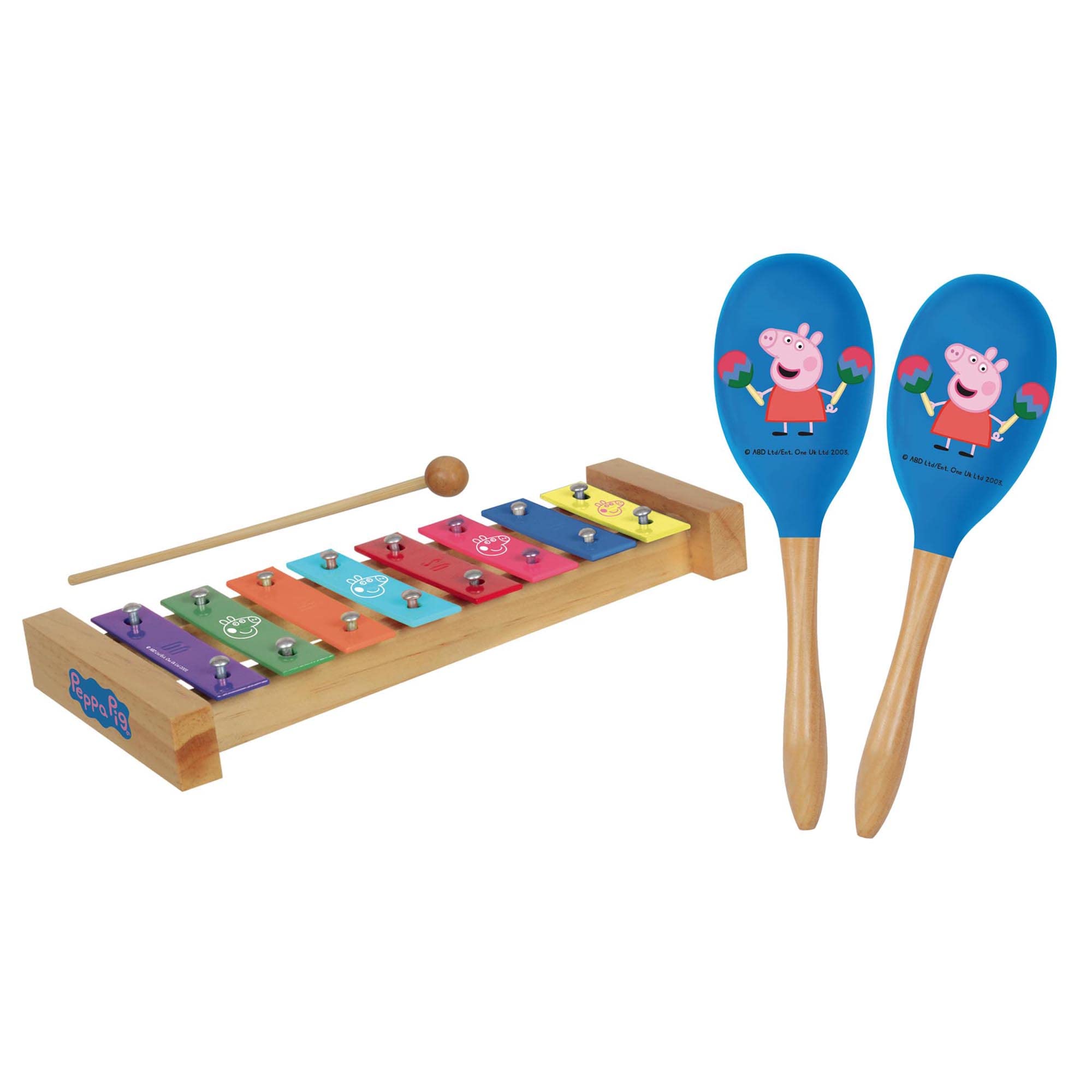 Amazon.com: Peppa Pig: Wood Xylophone & Maracas Combo Set - 8