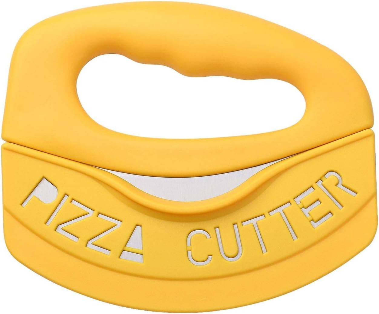 2 Pcs Pizza Cutter Rocker,MultiFunction Food Chopper, Dishwasher Safe
