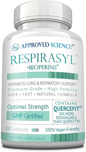 Miniatura 8 de Approved Science Respirasyl - Soporte avanzado pulmonar y respiratorio - Promueve una respuesta inmune saludable - con Quercefit, vitaminas A, C, D,