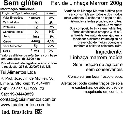 Farinha de Linhaça Marrom 200 g