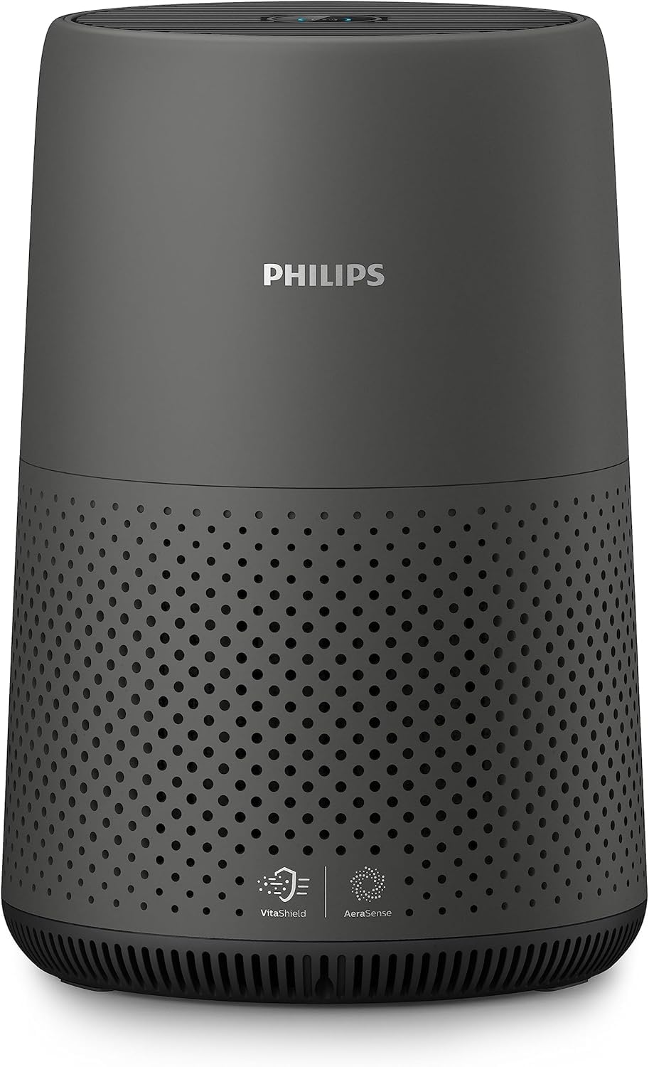 PHILIPS Air Purifier 800 Series, Purifies Rooms up to 65 m² (in 1h), 93 CFM CADR, HEPA & Active Carbon Filter, 99.99% Allergen Removal, Smart Air+ App Connectivity, Dark Gray (AC0850/41)