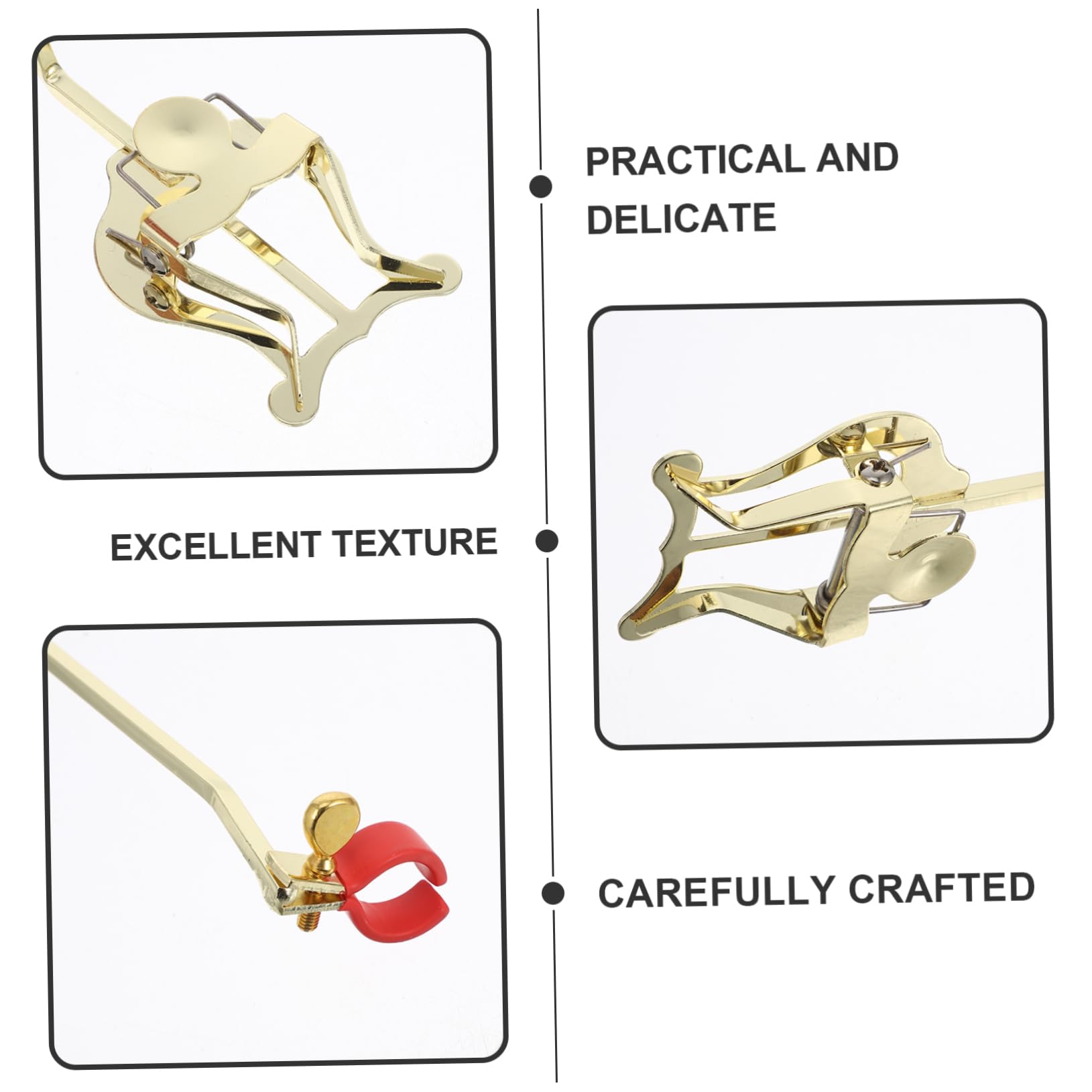 SUPVOX Clip Leggero per Spartiti di Corno Francese in Acciaio Inossidabile Portatile, Morsetto Compatto per Musica Adatto a Casa e Ufficio, Accessorio per Musicisti