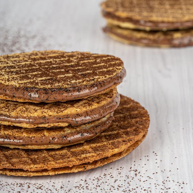 Image of NOVANOVA Choco Coffee Waffle Cookies -Vegetarian, 100% Eggless | No Added Preservatives | Freshly Baked For You - Box Of 12 (240 Gm)