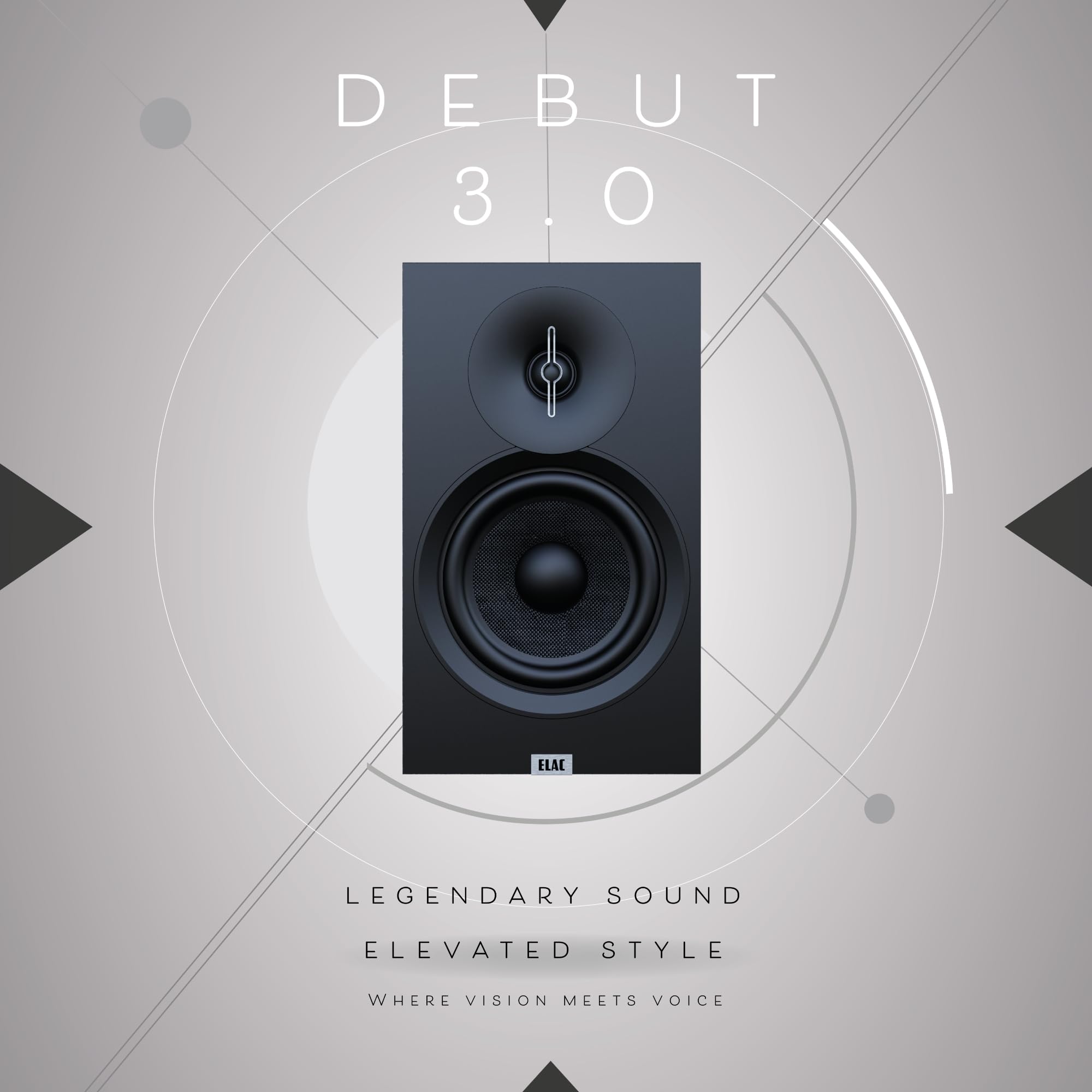 Amazon.co.jp: ELAC Debut 3.0 DB53-W ブックシェルフスピーカー 